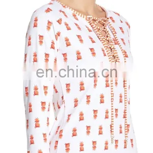 Custom Made Sublimated Long Sleeve Upf 50 Women Spandex Lycra Rash Guard thumbnail-3