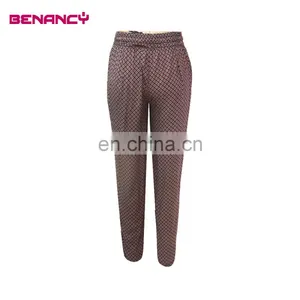 Fat Middle Age Women Viscose Ethnic Print Wearing Leggings thumbnail-1