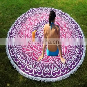 Hippie Indian Mandala Roundie Round Towel Throw Tapestry Beach Yoga Mat Bohemian BEACH THROWS thumbnail-1