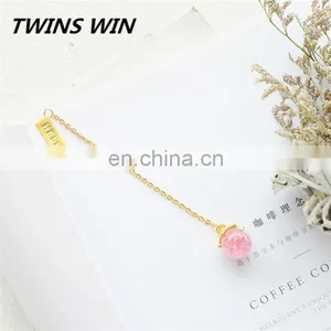 USA 2018 New Arrival School Cute Creative Stationery Set for Kids Different Shapes of Eco-friendly Gold Chain Metal Bookmarks thumbnail-3