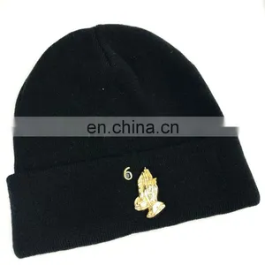 Custom Outdoor Warm Sports Beanie Knitted Cuff Beanie for Man thumbnail-2