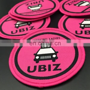 Custom High Quality Woven Patches Woven Tags Woven Badge for Clothing thumbnail-1