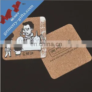 Custom Shapes Promotional Gifts Cork Coaster for Sale thumbnail-4