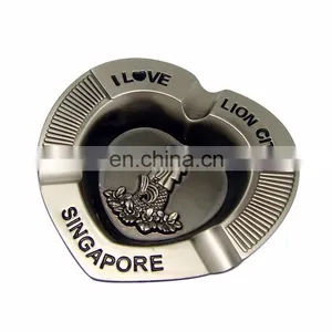 Heart Shape Men Cigar Metal Ashtray for Smoking Custom thumbnail-1