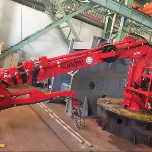 HAOYO Marine Crane HAOYO Marine Crane 3 Ton Marine Hydraulic Offshore Crane With CE Certificate Ship Crane thumbnail-1