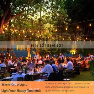 Hot Selling S14 LED String Lights for Holiday Garden Patio Christmas Use Fairy Lightswith 48ft E27 Waterproof Decoration Outdoor thumbnail-5