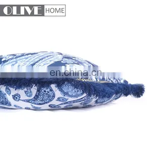 Wholesale Waterproof Custom Digital Printing Woven Macrame Outdoor Cushion Pillow thumbnail-6