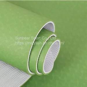 Factory Price Dropshipping Reversible Comfortable Patterned TPE Yoga Mat thumbnail-1