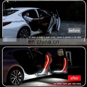 Led Car Door Light Strip 120cm Strobe Warning Streamer Welcome Lamp Waterproof Auto Decorative Ambient Atmosphere Lights 12v New thumbnail-4