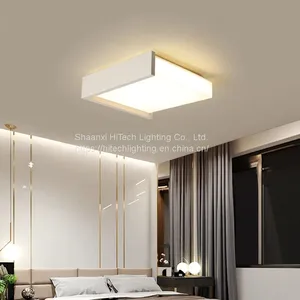 Modern Bedroom Ceiling Lamp Room Master Bedroom Guest Room Lamp Nordic Creative Square LED Geometric Design Ceiling Lamp thumbnail-1