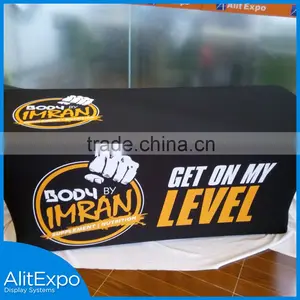 Top Quality Wholesale Poyester Table Skirt For Trade Show,Fitted Table Cover thumbnail-2