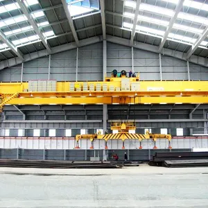 QL 5+5t 10+10t Rotation Hanging Beam Double Girder Electromagnetic Overhead Crane for Steel Plant thumbnail-5