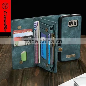 Phone Case Displaying Time on the Case For Samsung s7 Case Leather With Back Card Slot thumbnail-6