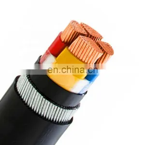 Power Cable 4c 240 25mm 250mm 4c x 300mm2 06 1kv Multi Size Copper Core XLPE Insulated Steel Wire Armoured Power Cable thumbnail-1