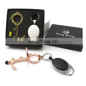 Multi-Tool Phone Stents Hands Free Touchless No Touch Screen Stylus Door Opener Keychain With Bottle Opener thumbnail-1