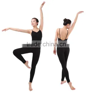 Sexy Gilrs Angkle Length Long Sleeves Turtle-Neck Dance Tights and Gymnastics Unitards thumbnail-1