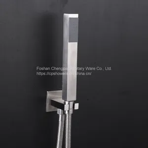 Bathroom Shower Set Colorful LED Lighting Showerhead With Rainfall Waterfall Rain Curtain Sanitary Ware thumbnail-5