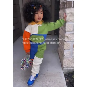 Cotton Sweatpants And Hoodies Tracksuits Winter Baby Clothes Set Clothing Custom Kids Jogger Set Sweatsuits Kids Hoodies Set thumbnail-1