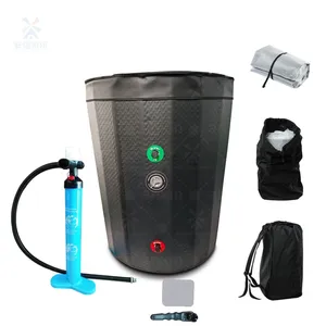 Double Wall Fabric Inflatable Ice Barrel Connecting With Chiller Machine thumbnail-1