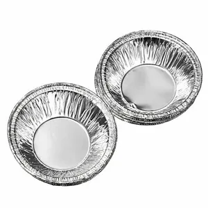 Mini Round Aluminum Foil Baking Cups for Muffins Tarts Cupcakes Disposable Dessert Pans Bulk Pack thumbnail-3