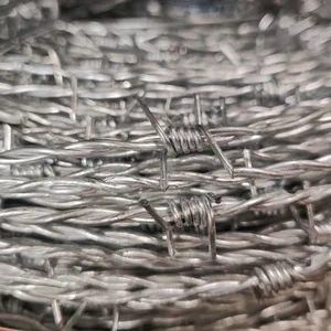 Hot Dipped Galvanized 50kg Barbed Wire for Farm Field Fence thumbnail-2