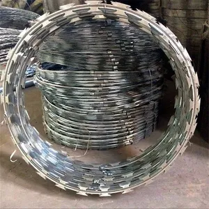 Hot Dipped Galvanized Concertina Razor Barbed Wire for Robust Security Fencing thumbnail-1