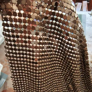 Factory Direct Supply of Sequined Wire Mesh, Soft Metal Mesh Curtains, and Colored Chainmail for Home Decoration. thumbnail-3