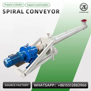 Stainless Steel Screw Conveyor Industrial Auger Conveyor For Dust Coal Ash Cement thumbnail-1