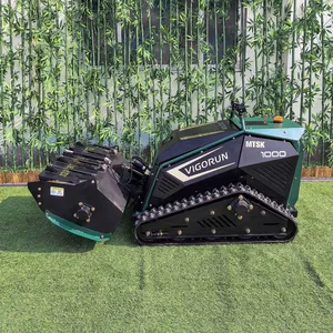 Tracked Agriculture Gasoline Powered Commercial Brushless DC Servo Motor Remote Controlled Electric Starter Flail Mower 2-Stroke thumbnail-3