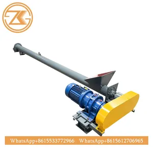 Steel Shaftless U-Trough Screw Conveyor, Tubular Fly Ash Auger Lifting Machine, Customizable Size & Capacity thumbnail-3