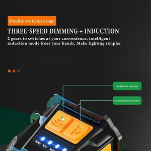 Wholesale Zoomable Rechargeable LED Headlamp With Power Bank Motion Sensor 900LM Bright 90° Adjustable Head Torch for Outdoor Camping Hunting thumbnail-5