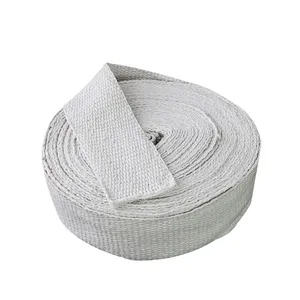 Aluminum Silicate Fiber Belt Boiler Door Insulation Binding Tape High Temperature Resistant Woven Tape thumbnail-1