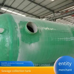 Grp Buried Pre - Fabricated Septic Tank, Three - Compartment Made of Fiberglass, Sewage Treatment Equipment for B&bs and Scenic Spots thumbnail-1