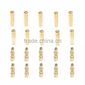 Bullet Banana Plug Connector Male Female for RC Motor ESC Battery Part Gold Plated ARE4 thumbnail-6