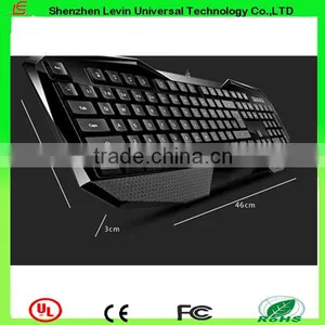 Hot Wired Colorful LED Backlight Mechanical Portable Gaming Keyboard thumbnail-1