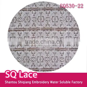 2016 Embroidery Milk Silk Fabric Full Lace Water Soluble Lace thumbnail-1