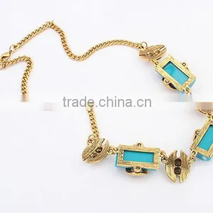 Fashion New Design Personality Metal Geometry Pendant Necklace Jewelry Set thumbnail-5