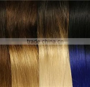Dark Roots Human Hair Ombre Brazilian Hair Weave Pink Gray and Black Ombre Hair Extensions thumbnail-2