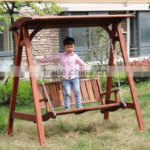 Custom Design China Manufacturer Comfort Wooden Swing Seat, Garden Swing thumbnail-1