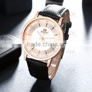 New Design Quartz Leather Watch Men 2016 thumbnail-2
