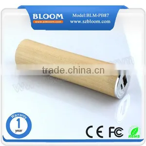 Tube Unique Handy Charger 2600mah ,wholesale Wood Power Bank Gift thumbnail-4
