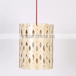 Modern Wood Pendant Light Chinese Lantern Pendant Lighting JK-8005B-21 LED Pendant Light thumbnail-6