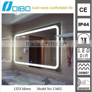 IP44 CE Frameless Bathroom LED Mirror With 3x Magnifier thumbnail-3