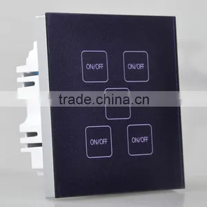 2015 Hot Famliy Tact Switch , Electrical Smart Switch , Safe Power 5 Gang 1 Way Touch Switch thumbnail-1