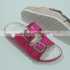 Fashion Lady Fancy Flat Heel Colorful PCU Slippers thumbnail-3