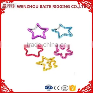 Fashion Style Colorfule Aluminum Snap Hook,Star Shaped Aluminum Carabine Snap Hook thumbnail-1