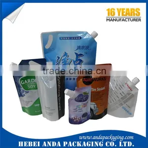 Stand up Pouch for Liquid Detergent Packaging/liquid Laundry Detergent Spout Pouch thumbnail-3