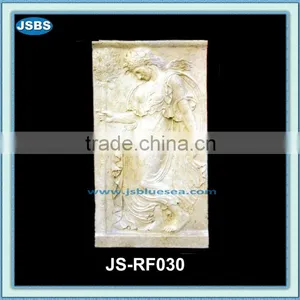 Hand Craft of Beautiful Woman Marble Relief Statue thumbnail-1
