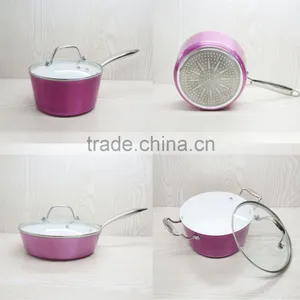 Aluminum Metallic Coating Fry Pan Set Cast Steel Handle Magic Pan thumbnail-1