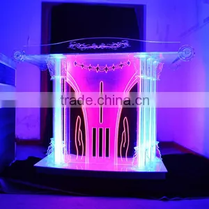 GH-4769 Factory Price Modern Design Clear Acrylic Church Pulpit Supplier's Choice thumbnail-4